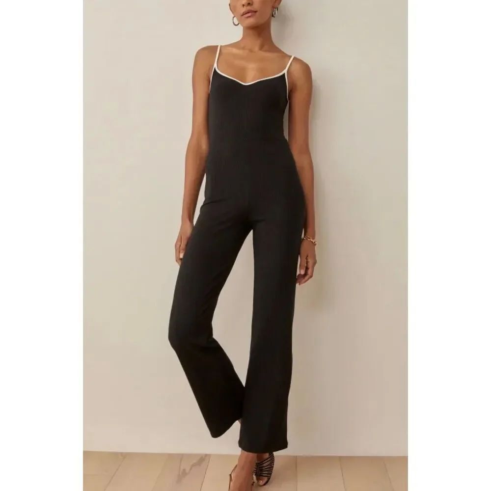 Reformation Aldari Jumpsuit| | Black in Medium